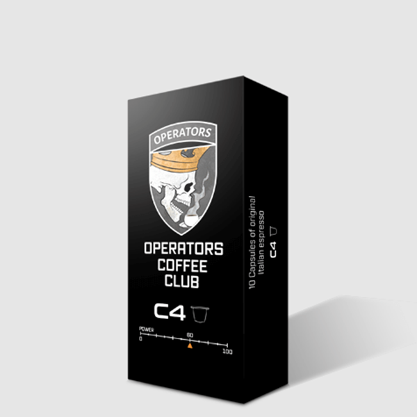 Picture of C4 Espresso Capsules in a Box, New compostable capsule!
