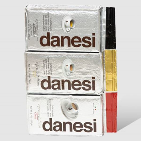 Billede af 3 måneders gavekort abonnement - Danesi Prøvepakke Italiensk formalet kaffe 3X250g