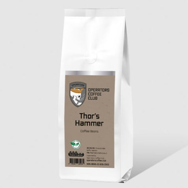 Picture of Thor's Hammer original Italian espresso coffee beans by Operators - 250g